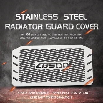 

Motorcycle Radiator Guard Grille Oil Cooler Cover For CB500F CB 500F 2013 2014 2015 2016 2017 2018 2019 13 14 15 16 17 18 19