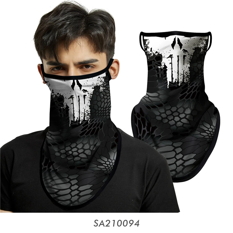 男性用3Dスカルゴーストバラクラバ,オートバイマスク,ネックスカーフ