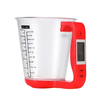 

Hostweigh Measuring Cup Kitchen Scales Digital Beaker Electronic Tool Scale with LCD Display Measurement Cups