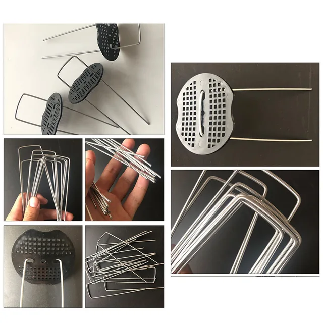 50Db Méretű, Nagy Teherbírású U Alakú Kerti Tétek Horganyzott Tájkapocsok A Táj Szövet Öntözőcsöveinek Rögzítéséhez - Image 5