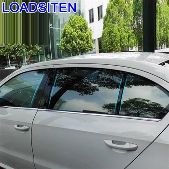 

Car Auto Chromium Decorative Automovil Window Exterior Accessory Accessories Covers Bright Sequins 16 17 FOR Volkswagen Bora