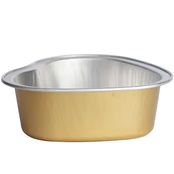 

Heart Shape Melting Wax Bowl Aluminum Foil Hair Removal Bean Depilatory Cream Bowl Heart Shape For Hot Film Hard Waxing