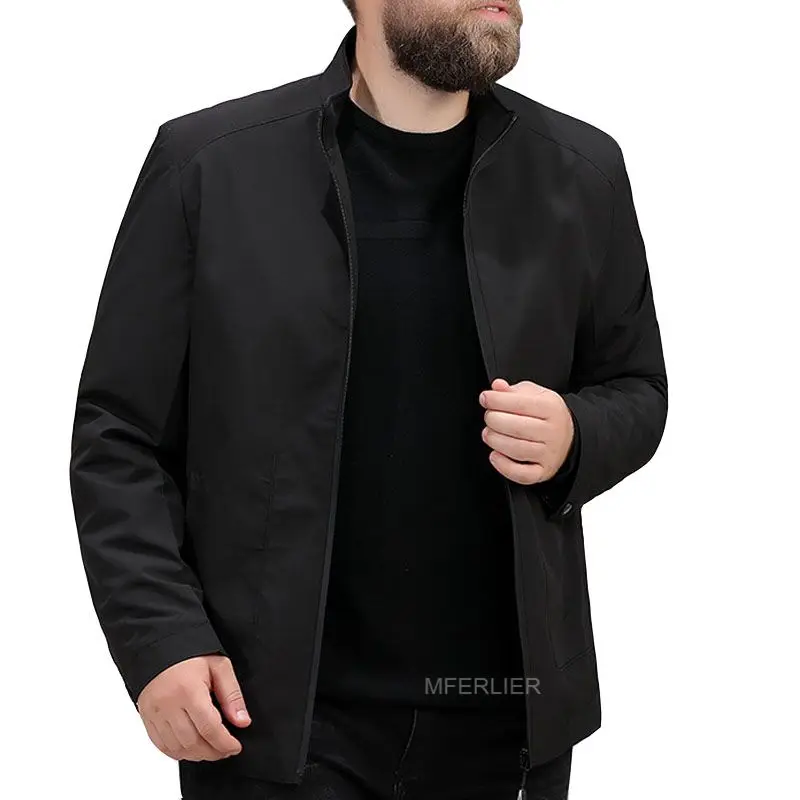 Мужская куртка с длинными рукавами повседневная 2 цвета 8XL 7XL 6XL 5XL обхват груди 150