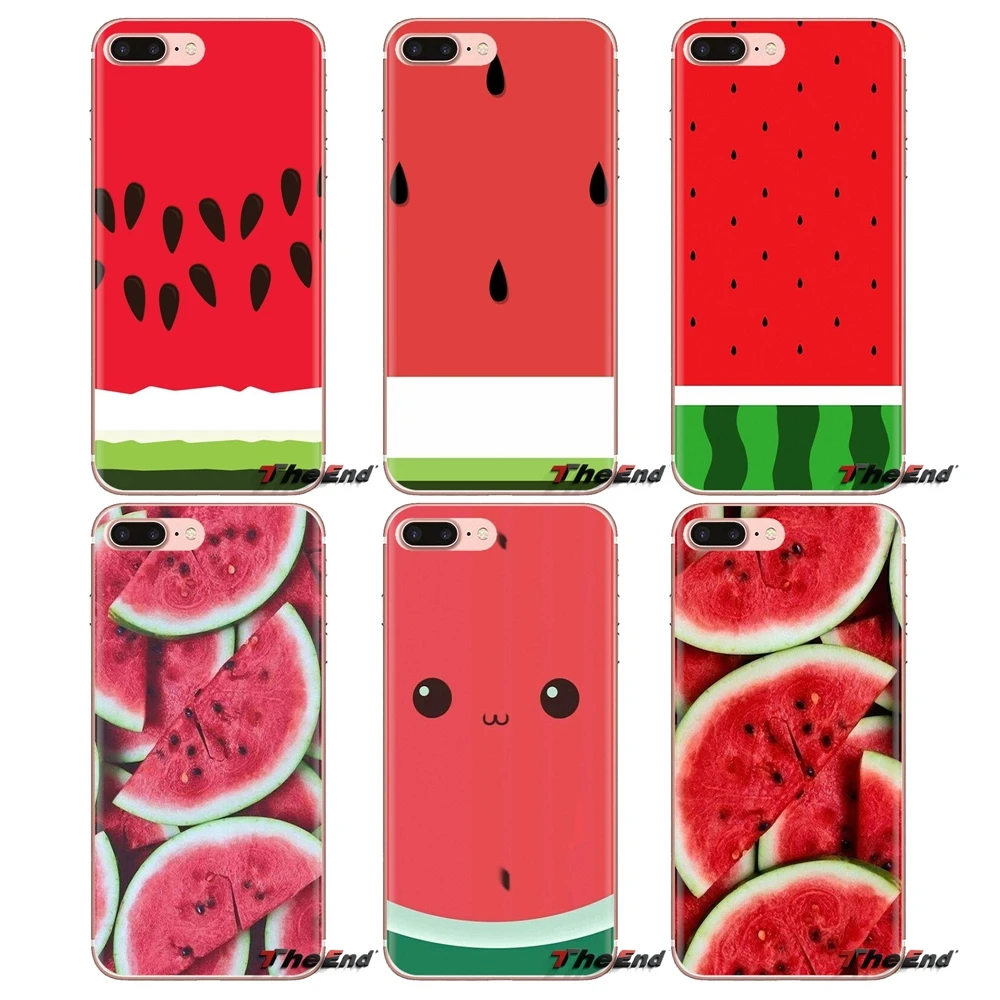 Soft Transparent Cases Covers For Samsung Galaxy A3 A5 A7 A9 A8 Star A6 Plus 2018 2015 2016 2017 Summer Love Watermelon |