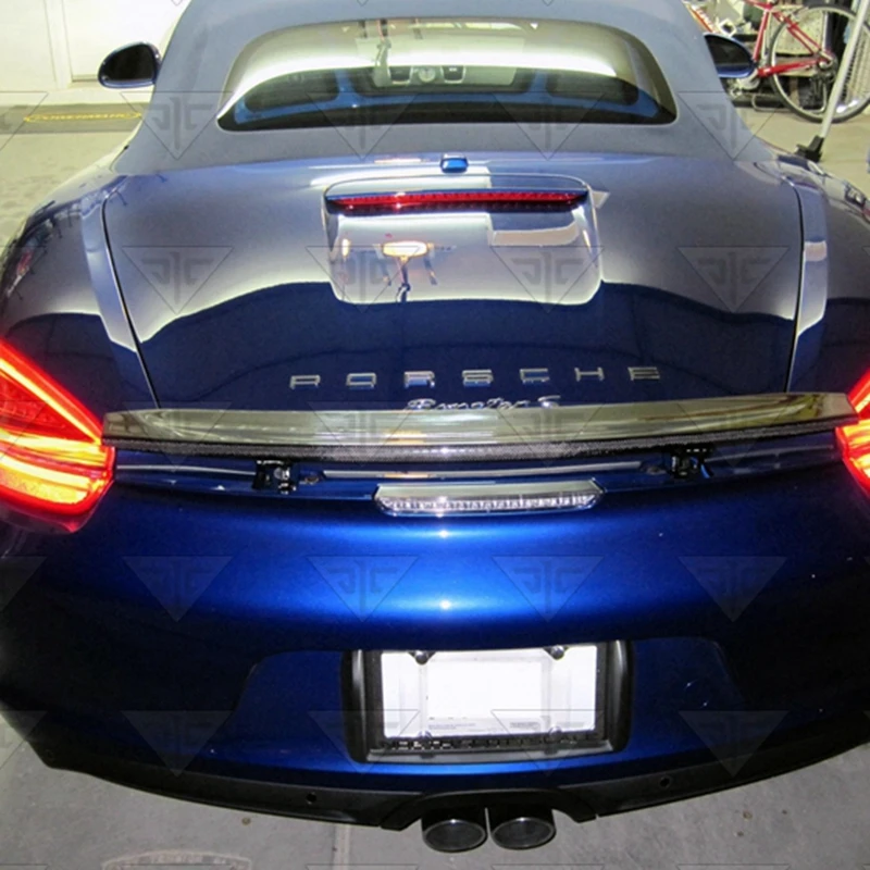 

Высококачественный задний спойлер из углеродного волокна для Porsche Cayman S Cayman 981, чехол для багажника