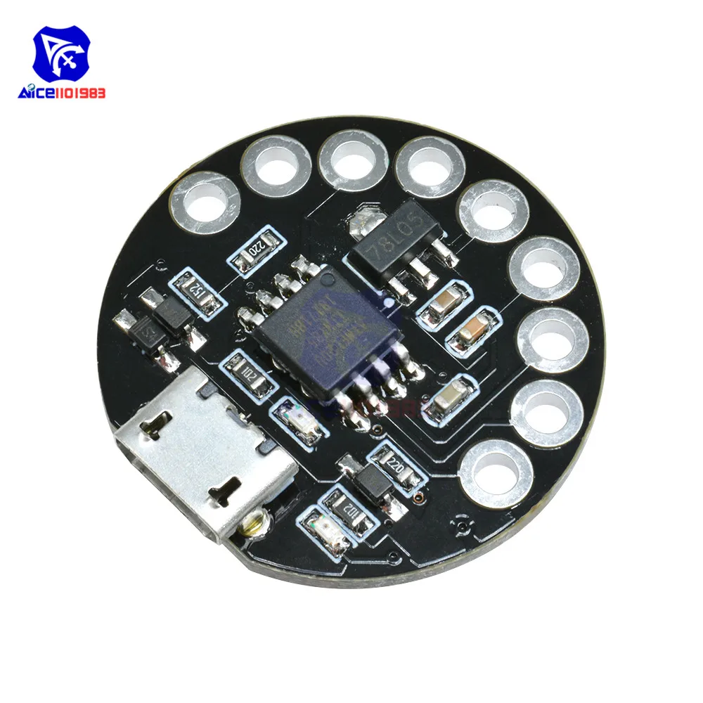 Макетная плата LilyTiny LilyPad ATtiny85 переносной модуль программируемый SRAM Digispark CJMCU