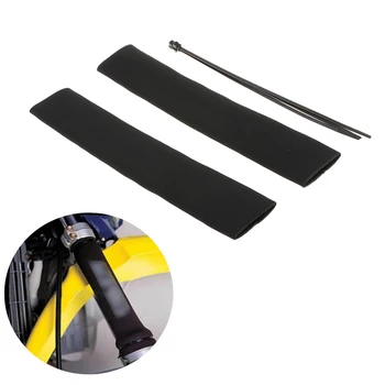 

2 Pieces 35.5cm (14inch) Long Neoprene Fork Leg Gaiters Boot Seal Socks Covers Protector for Motorcycles