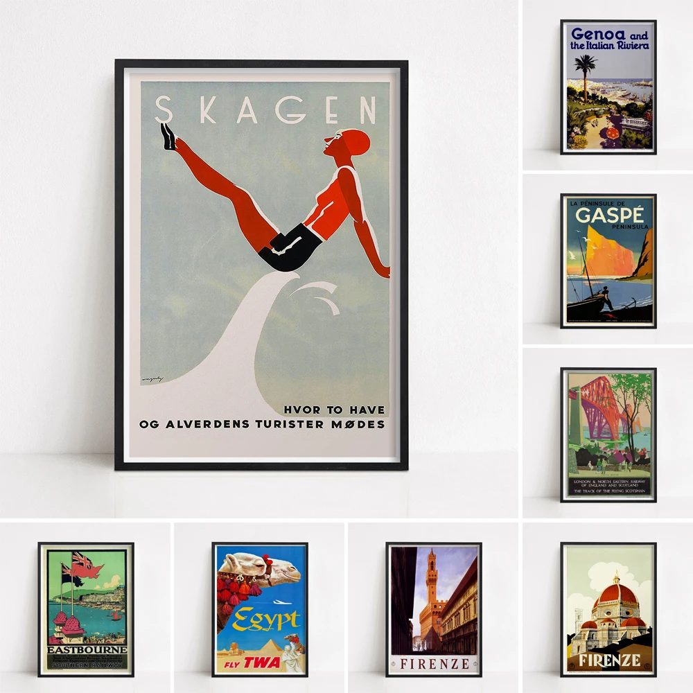 Denmark Vintage Poster Skagen Poster Danish Poster For Home Decor - Painting & Calligraphy AliExpress