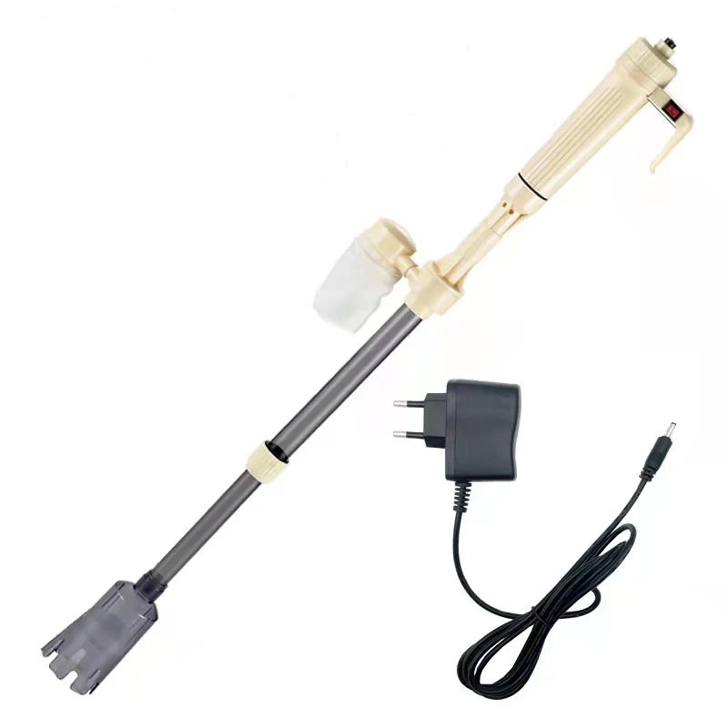 2022 Electric Aquarium Gravel Cleaner AC/Battery Powered Fish Tank Siphon Water Change Cleaning Tool Sand Washing Filter Brush