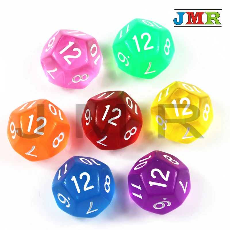 7 шт. игральные кубики радужного цвета цветов|dice 7|d12 dicegame dice |