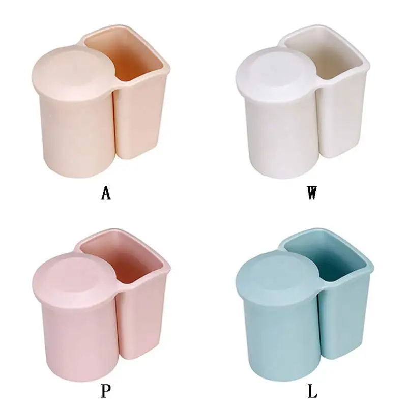 Multifuntional Magnetic Single Cup Toothbrush Holder Wall Mounted Gargle Tools Shelf For Bathroom