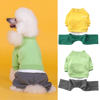 

Thick Dog Jumpsuit Winter Warm Dog Coat Jacket Four-Legged for Small Dogs Clothing French Bulldog Puppy Clothes Ropa Perro S-3XL