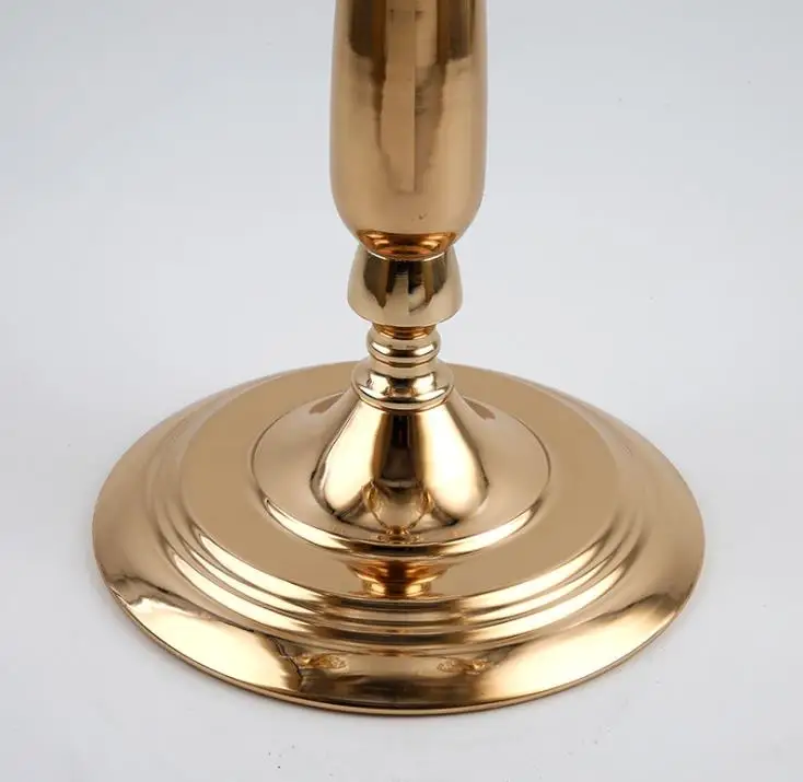 웨딩 장식 센터 피스 sn1902에 대 한 유럽 우아한 새 높이 5 팔 웨딩 골드 크리스탈 candelabra