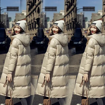 

Duck Korean Coat White Winter Down Women Puffer Jacket Casaco 120021 YY1267
