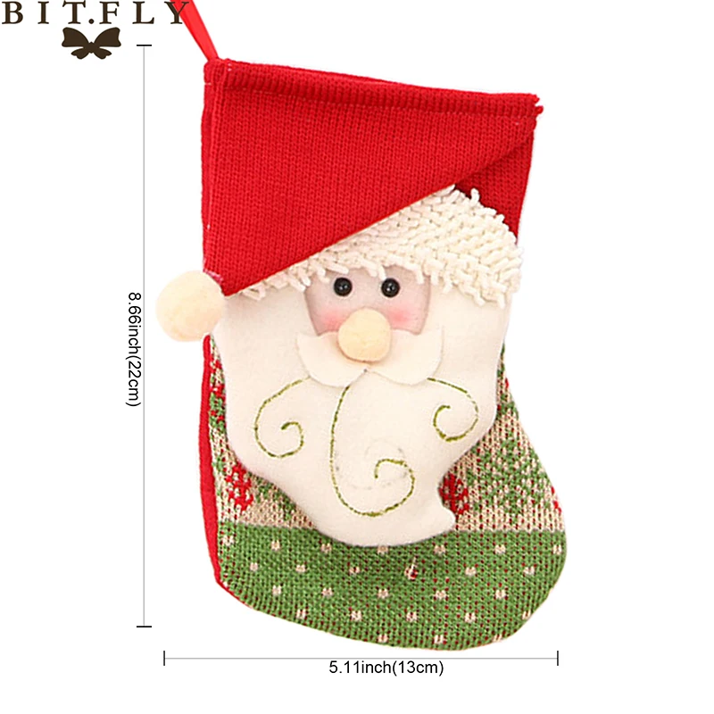 Рождественский чулок Новогодняя Подарочная сумка Санта Клаус снеговик лося рождественские товары Рождественская игрушка рождественские украшения