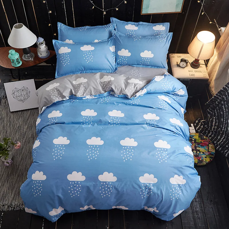 Bedding Set-19 Шлифовальный алоэ вера для детей возрастом от 4 шт./компл. постельное белье студенческого общежития комплект мягкие и приятные на ощупь ткани постельное белье богемный комплект, roupa de Кама - Цвет: Bedding Set-19