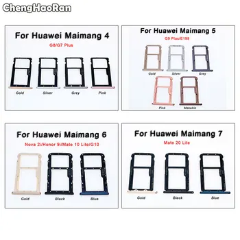 

ChengHaoRan For Huawei Maimang 4 5 6 7/G7 G8 G9 Plus G10 Micro SIM Card Tray Slot Holder Dual SIM Slot Replacement Parts