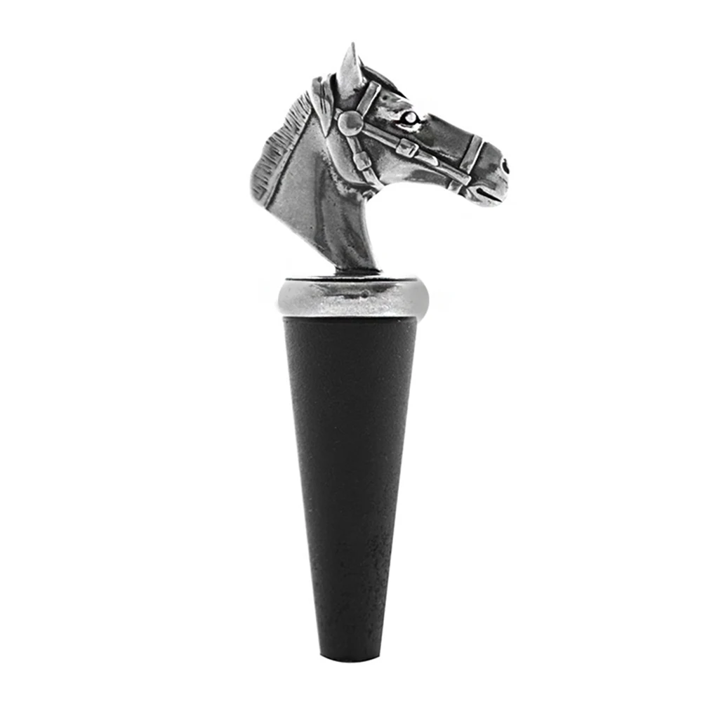 English Pewter-Horse Bottle Stopper - BOT211- Lead-Free Pewter Handmade in UK |