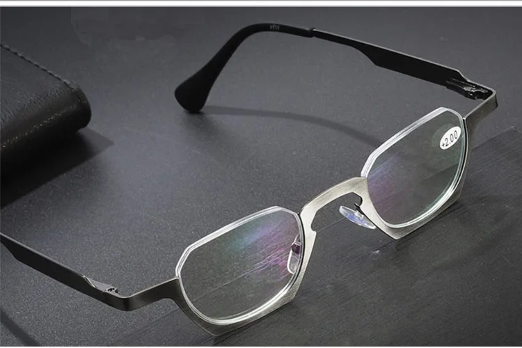 Stylish Unisex Square Lower Half Frame Reading Glasses – FuzWeb