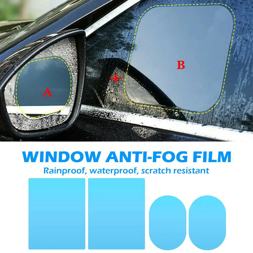 Anti Fog Car Side Mirror Window Films Anti Glare Rearview Mirror Protective Films Waterproof Bathroom Mirrors Windows Stickers
