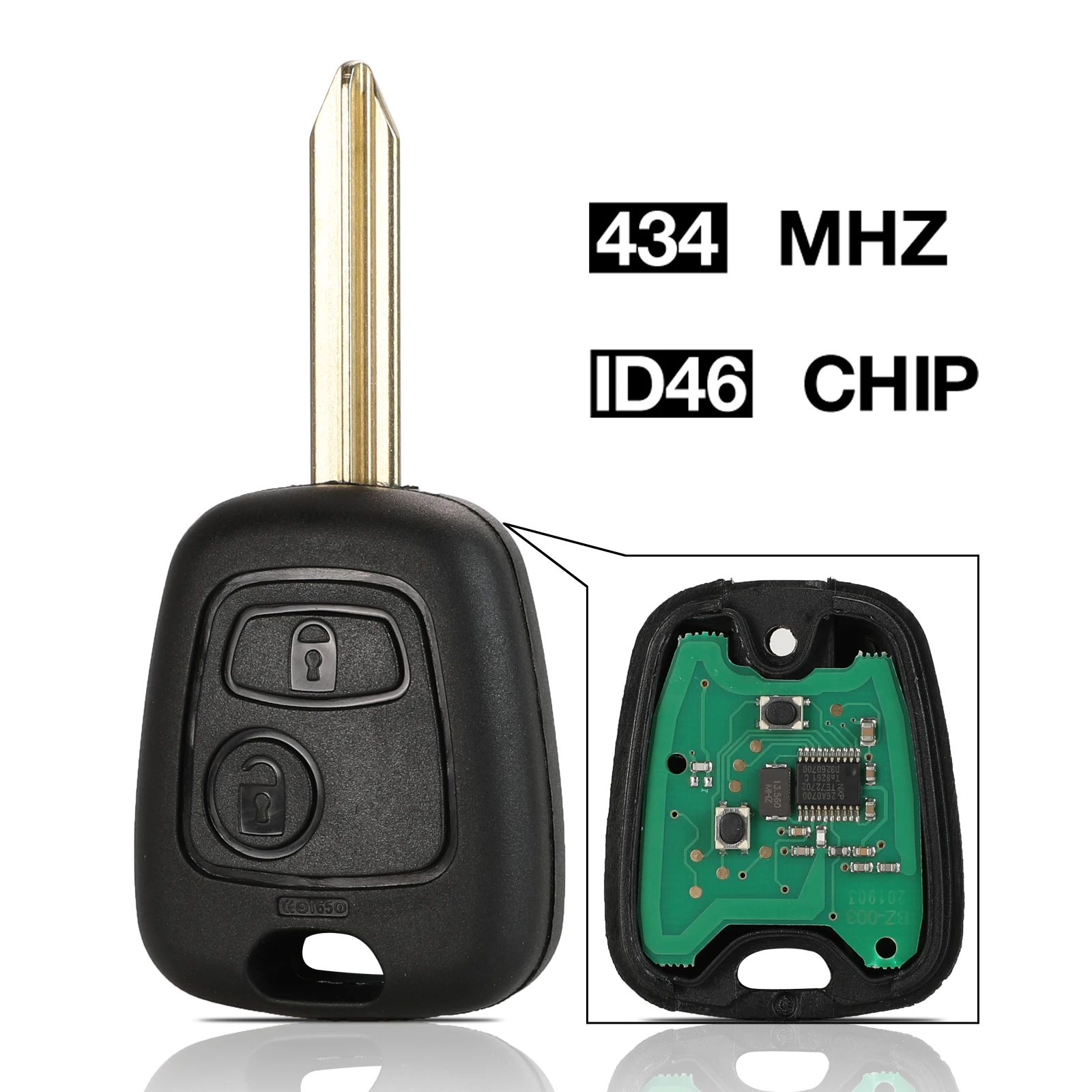 Kutery дистанционный автомобильный брелок для Citroen C1 C2 C3 C4 Saxo Picasso Xsara Picasso peugeot 106 206 306 307 107 207 407 партнер
