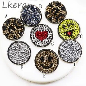

LKERAN 10 Pcs 30mm Fashion Rhinestone Diamond Sewing Buttons Fine Clothing Accessories DIY Handmade Crafts plastic Button