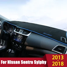 Для Nissan Sentra Sylphy 2013 приборной панели автомобиля крышка коврик с рельефом козырек от солнца для ковров анти-УФ аксессуары