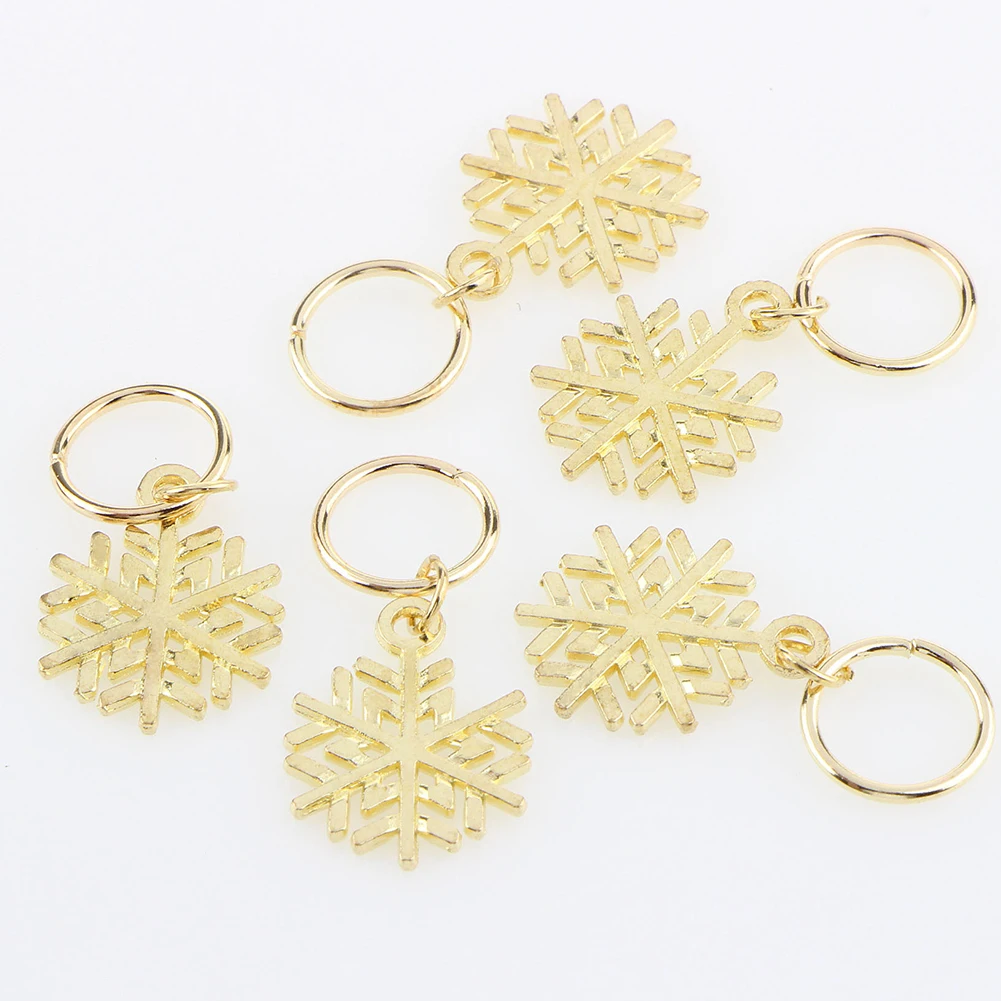 80Pcs Metal Cuffs Easy Use Decorative Jewelry Pendants Rings Leaves Hair Braid Set Dreadlocks DIY Stars 2