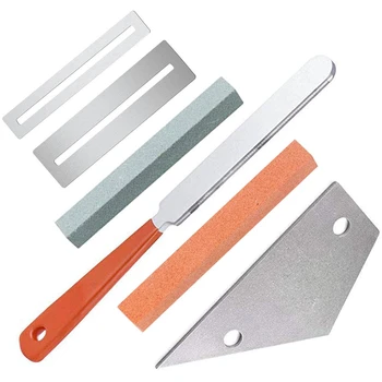 

Guitar Luthier Tool Kit Included 1 Pcs Guitar Fret Crowning Luthier File,1 Pcs Stainless Steel Fret Rocker,2 Pcs Fingerboard Gua