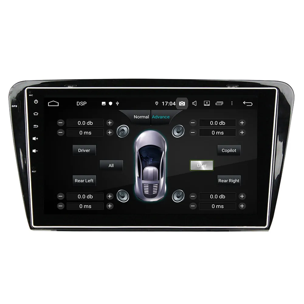 Android 9 4+ 64G DSP ips нет DVD плеер автомобиля gps навигация для SKODA Octavia- мультимедийная лента рекордер, радио