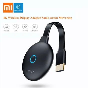 

Xiaomi HAGIBIS Wireless Display Adapter Mobile Phone Same screen Mirroring TV Video 2.4GHZ WiFi 4K HDMI 1.4 Display Receiver