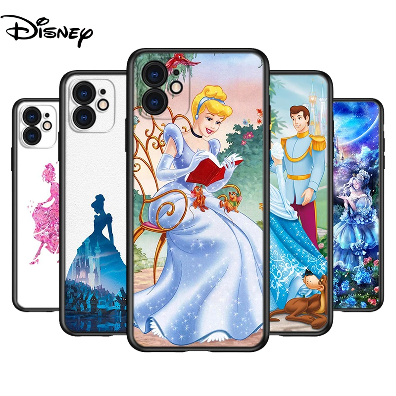 Funda de silicona Disney para carcasa de princesa Cenicienta para IPhone 12 Mini Pro XS MAX XR X 8 7 6S 6 Plus 5S SE|Fundas antigolpes para teléfono| - AliExpress