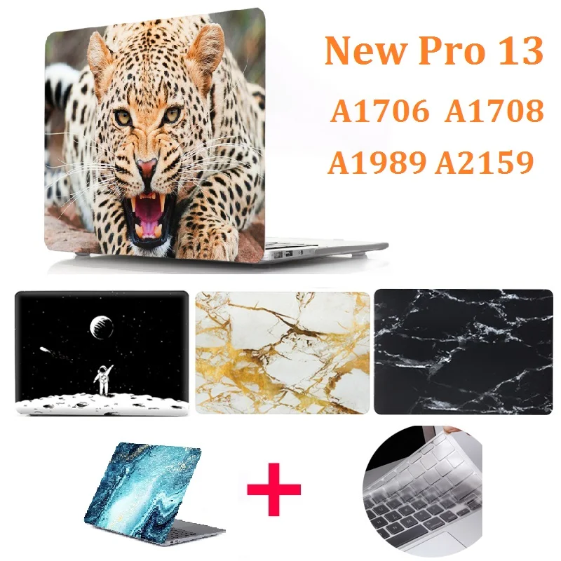 Cartone Animato Marmo Coque Per Macbook Pro 13 2018 2019 Custodia Per Laptop A1706 A1989 A2159 Pvc Rigido Per Mac Book Pro 13 Custodia Cover Tastiera