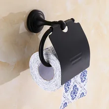 Черный и белый с узором медный держатель туалетной бумаги Европейский стиль ванная комната коробка для платочков, для отелей винтажный держатель туалетной бумаги Rol