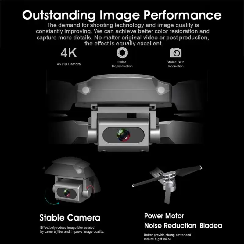 Дрон E68 HD groothooek 4K wifi 1080P FPV Дрон видео в реальном времени opname Квадрокоптер hoogte te onderhouden Дрон камеры e58 Дрон