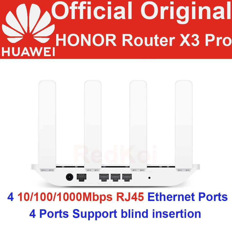 Оригинальный Huawei HONOR Router X3 Pro WiFi Двухъядерный 1300 Мбит/с 2 4 ГГц 5 двухдиапазонный