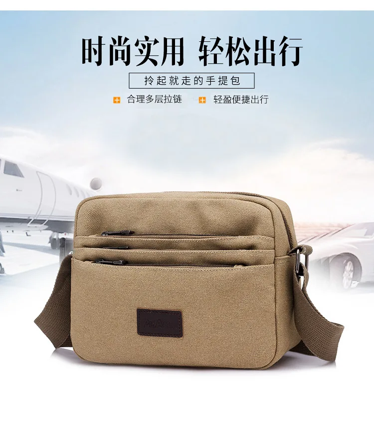 

Cross Canvas MEN'S Single-shoulder Bag Backpack Oblique Large Capacity Outdoor Portable Shoulder Bag