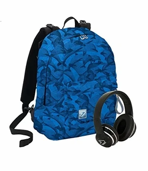 

Zaino SEVEN THE DOUBLE - SPECIAL EDITION Eco material - Blu - Cuffie wireless - 2 zaini in 1 REVERSIBILE
