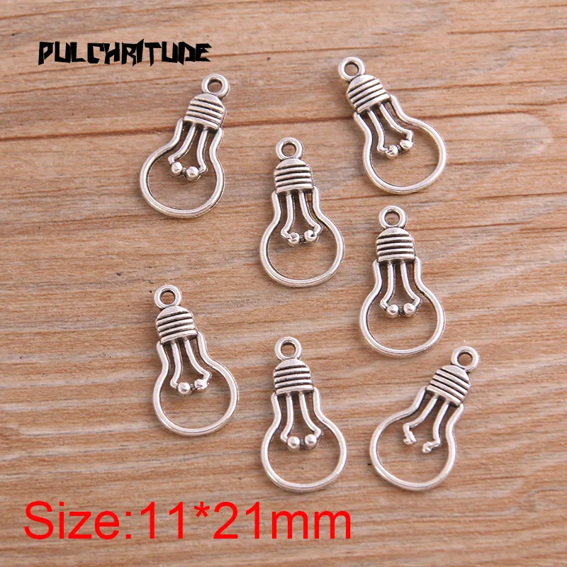 30 шт. подвески светильник виде медицинской лампочки из цинкового сплава 11 х21