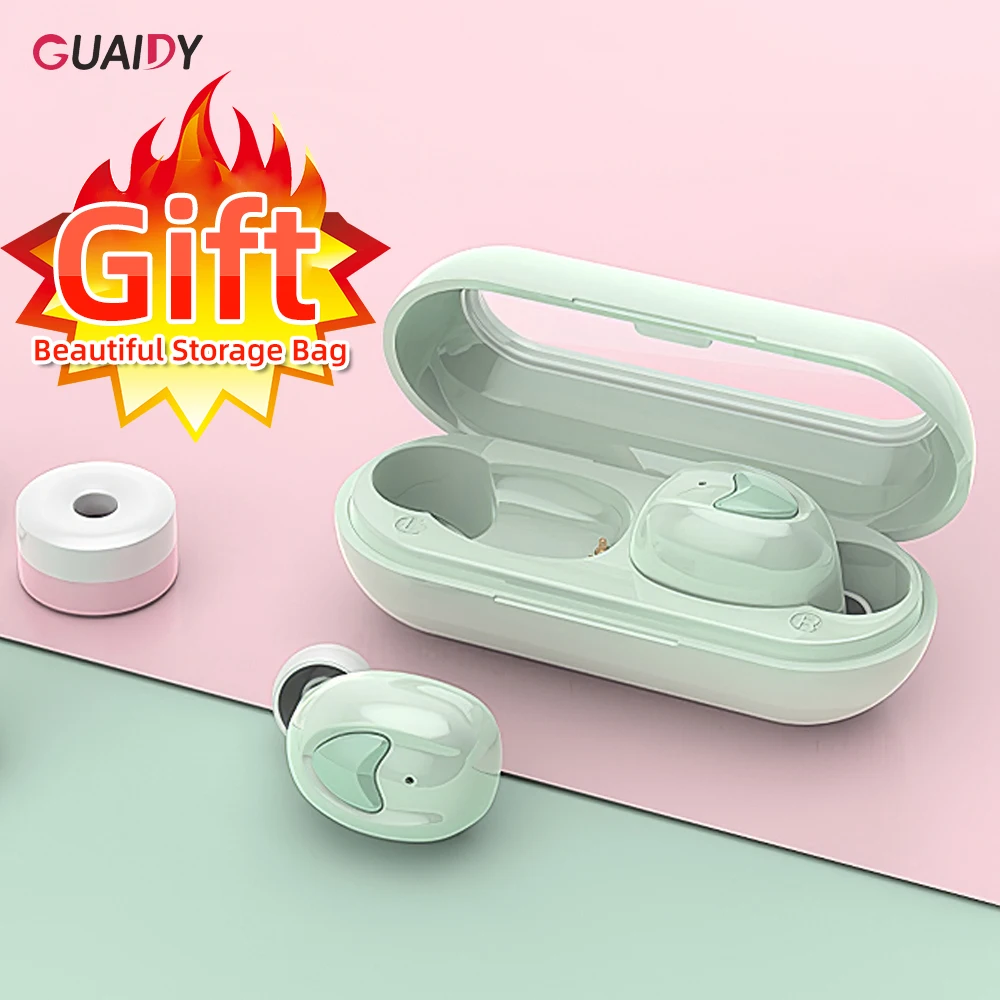 Macaron Wireless V5 0 Bluetooth Earphone TWS Earbuds Headsets Mini For Huawei Mate 30 iPhone 11 Pro Charging Box Microphone