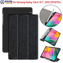 Чехол для планшета samsung galaxy Tab A 10,1 SM-T510 SM-T515 T510 T515 чехол-подставка для galaxy Tab A SM T510 держатель для ручки