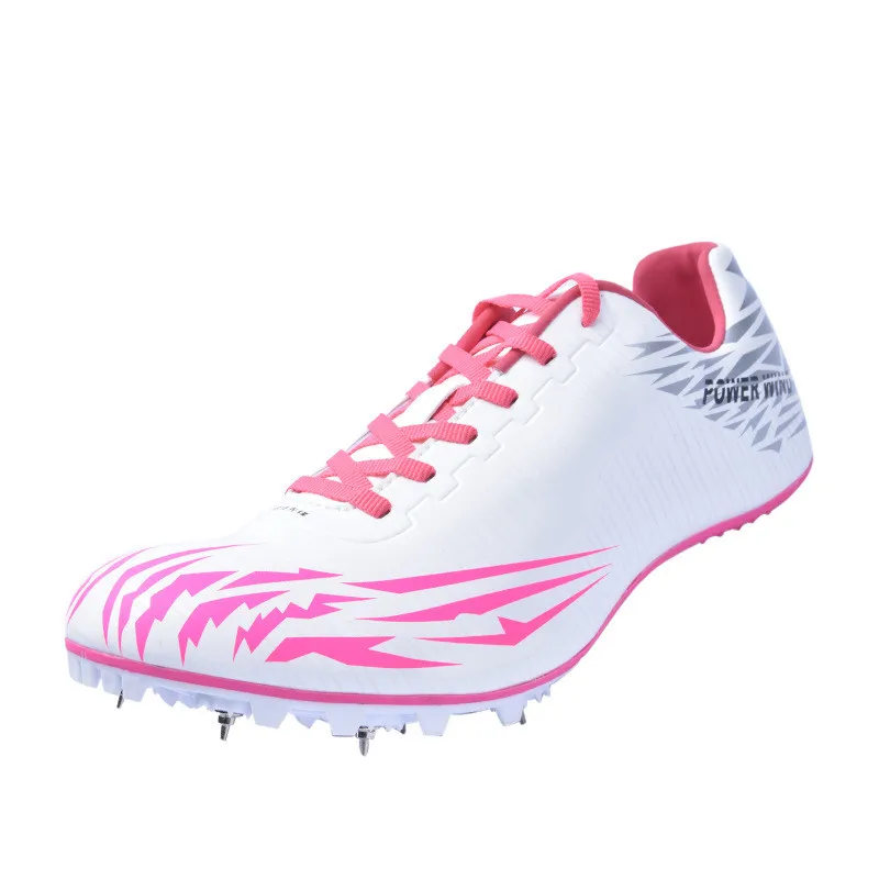 Running Spikes Athletic Running Shoes Men Track Field Shoes Women Spikes Sneakers Athlete Running Training Lightweight Racing Match Spike Sport Shoes Couples