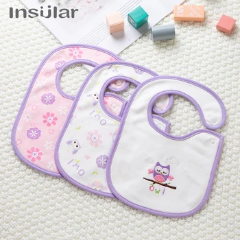 

Insular 3Pcs Baby Bandana Bibs Fashion Newborn Waterproof Kids Girls Boys Cotton Children Feeding Accessories Burp Cloths Bibs