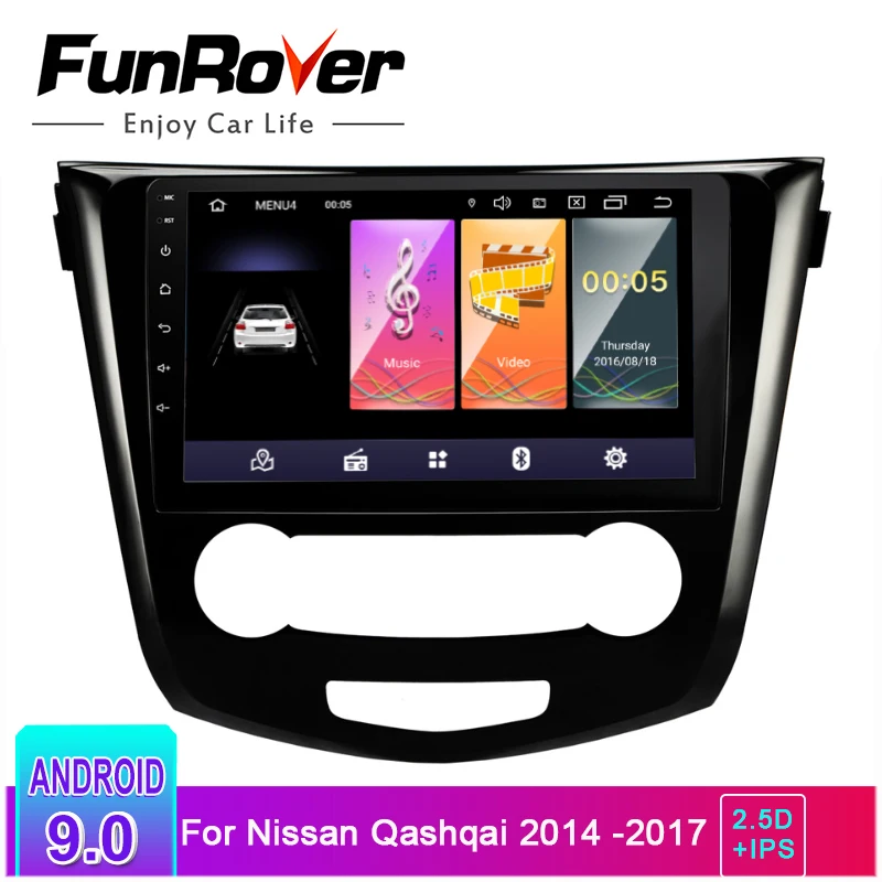 Cheap Funrover 2.5D+IPS 2 din Car Radio multimedia player Android 9.0 for Nissan Qashqai 2014 -2017 dvd gps navigation stereo navi 0 Cheap Funrover 2.5D+IPS 2 din Car Radio multimedia player Android 9.0 for Nissan Qashqai 2014 -2017 dvd gps navigation stereo navi 0