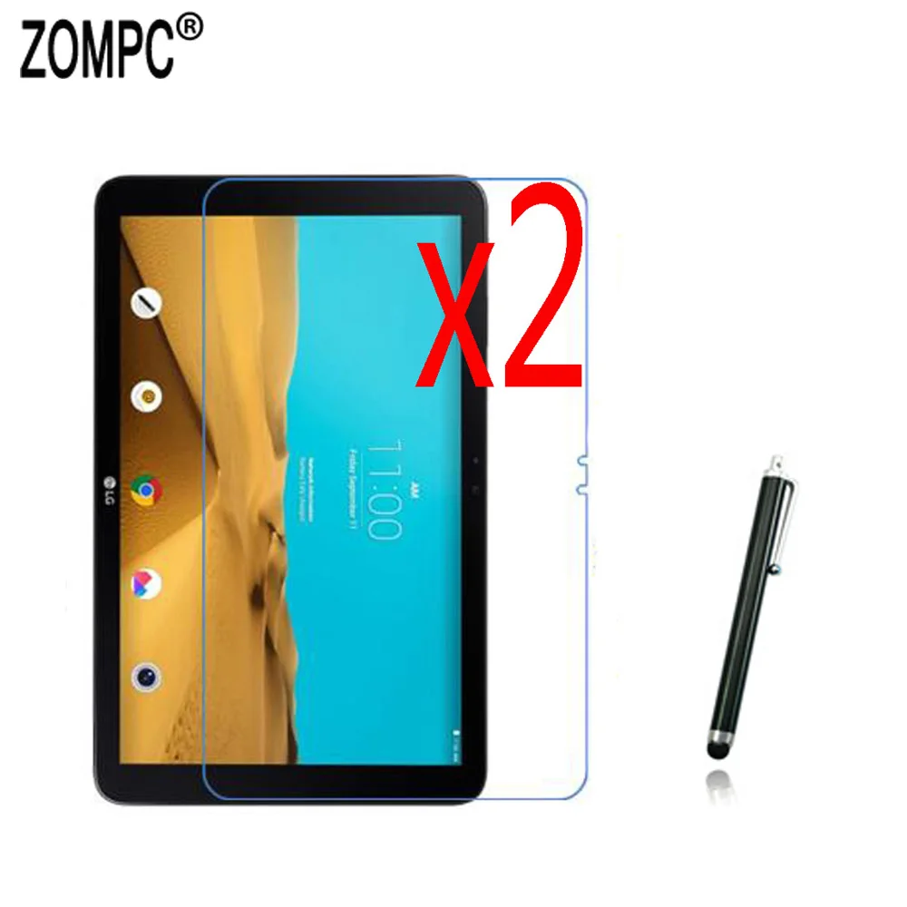 2x мягкая Ультрапрозрачная Защитная пленка для ЖК экрана + стилус LG Gpad 2 3 X X2 X3 10 1 V700