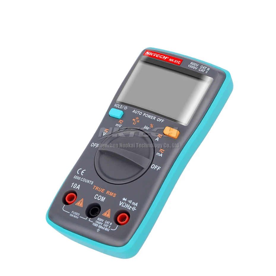 NKTECH Цифровой мультиметр карман NK-51A NK-51B NK-51C NK-51D истинного среднеквадратичного значения переменного тока Амперметр Вольтметр переменного тока постоянного тока Гц Ом Температура Электрический тестер