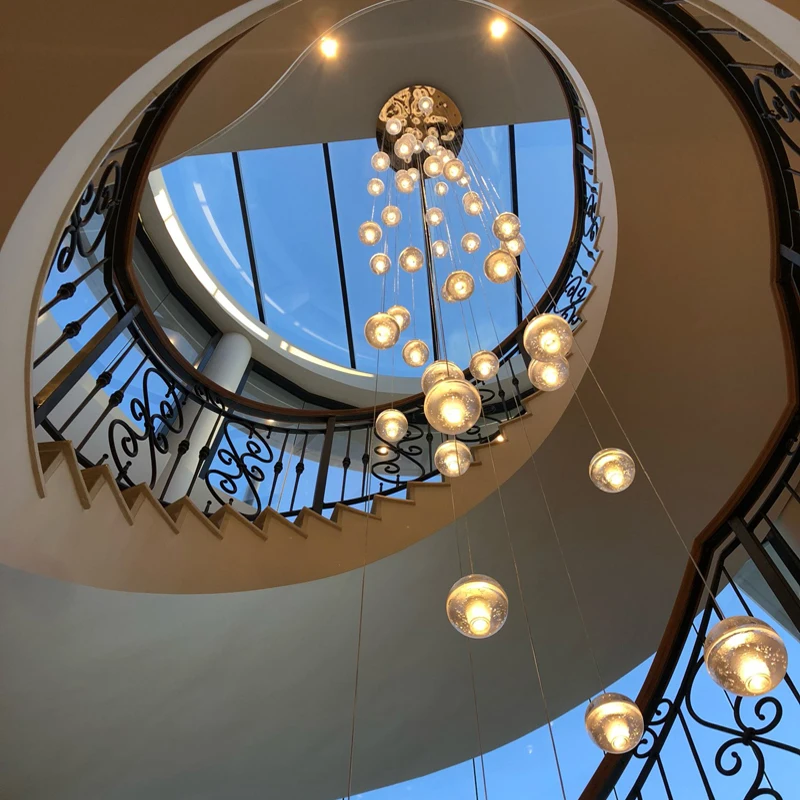 

Phube Lighting Large Foyer Modern Crystal Chandelier Staircase Chandelier Light Fixture Oval Shape 67 Head Free Shipping
