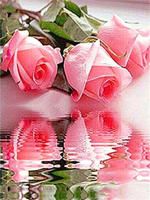 Zooya5D Diy алмазная живопись цветок розы из бриллиантовой вышивки полная дрель квадратная картина Стразы Алмазная мозаика, цветы Jq50 - Цвет: JQ50-10