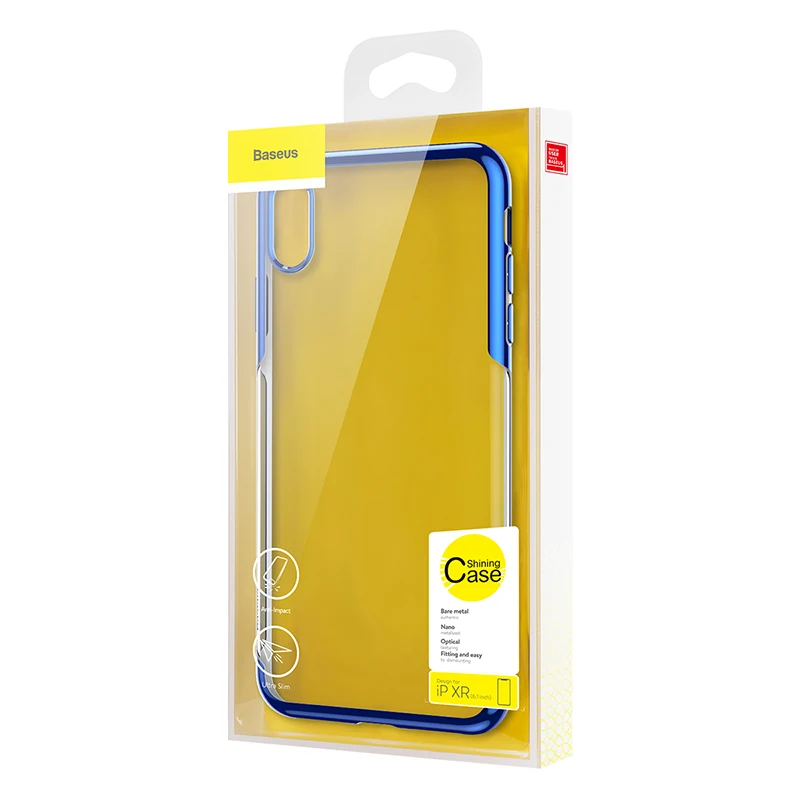 Чехол Baseus для iPhone XR Xs чехол Роскошный мягкий ТПУ чехол для телефона для iPhone XS XR XS Max Coque Funda задняя крышка прозрачный