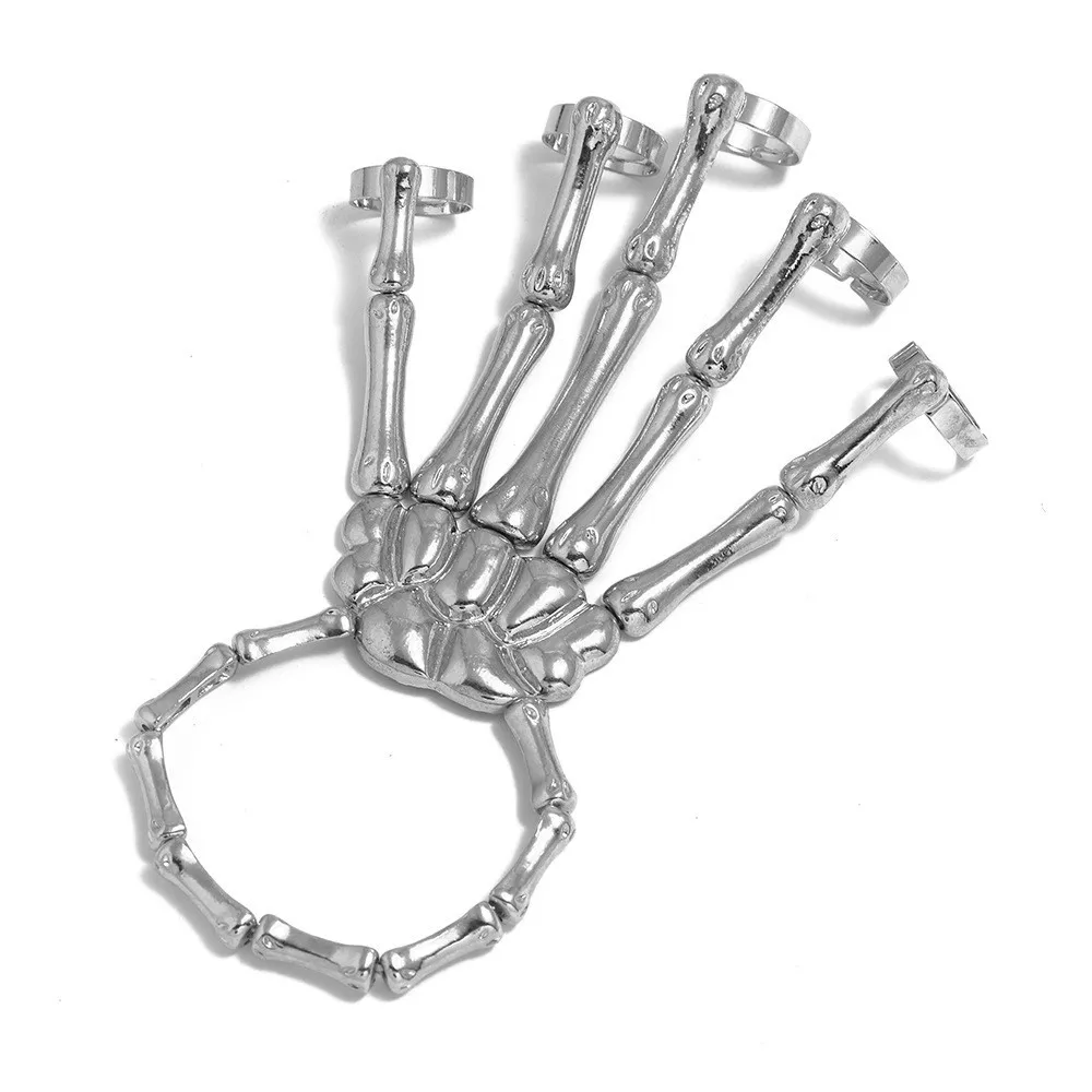 Activity Bracelets For Women Men Gloves Skeleton Punk Steampunk Jewelry Hand Chain Couple Fashion Bracelet
